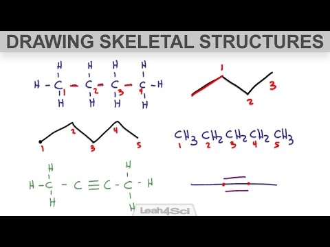 How to Draw Skeletal Structure or Bond-Line Notation for Organic Molecules