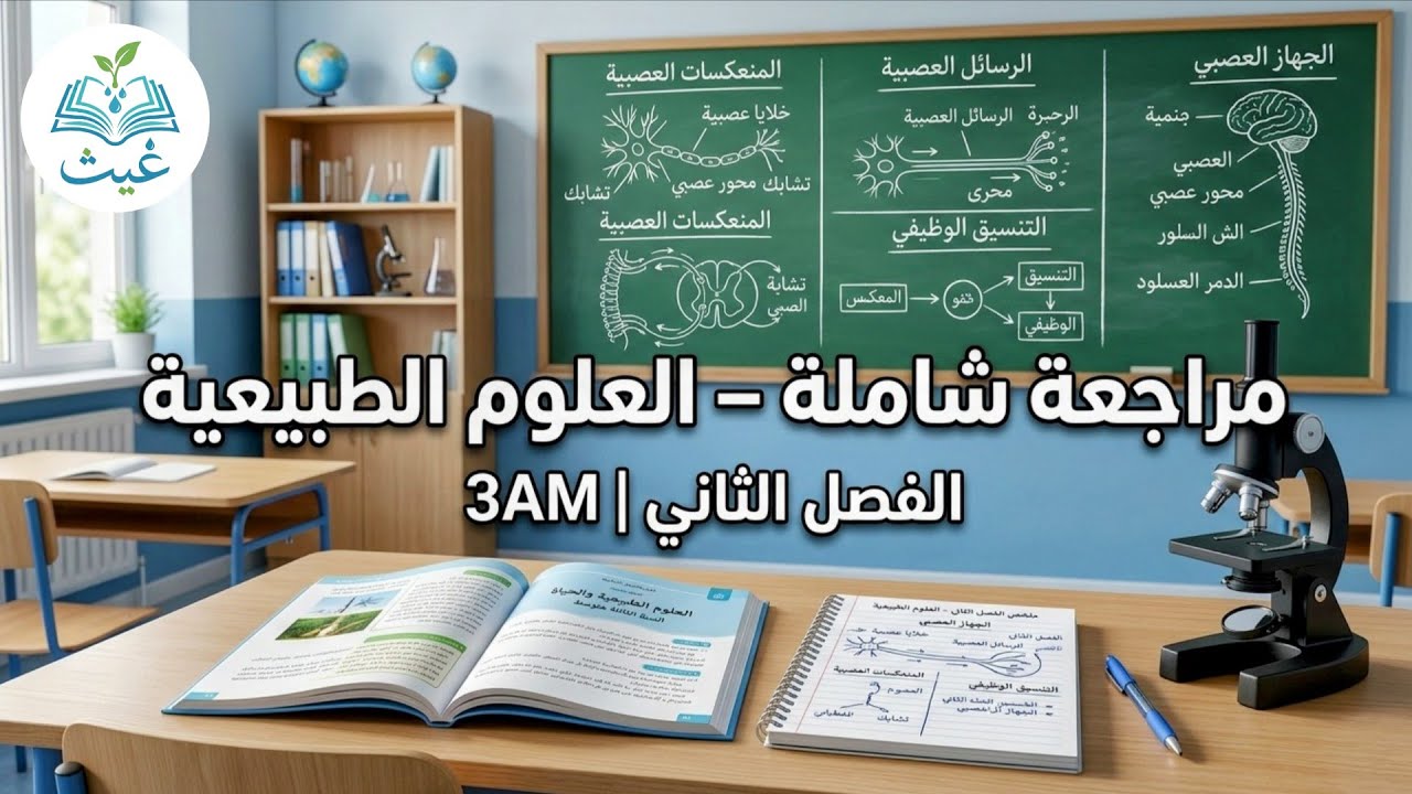 📚مراجعة في مادة العلوم الطبيعية الفصل الثاني للسنة الثالثة متوسط من خلال حل موضوع إختبار🌦