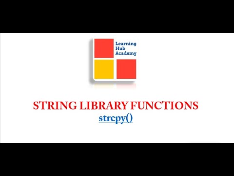 C Programming Practical | strcpy() String Library Function