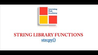 C Programming Practical | strcpy() String Library Function