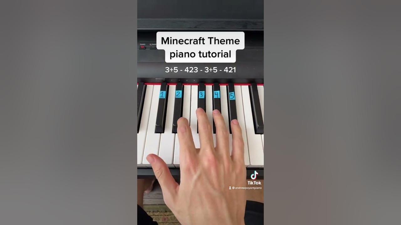 Minecraft Theme easy piano tutorial! Minecraft Theme easy piano tutorial!