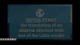 Ablative Absolutes