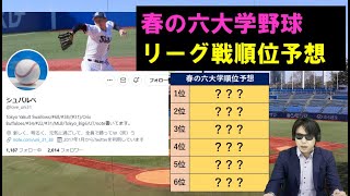 六大学野球2022年春のリーグ戦順位予想＆展望　シュバルベさん4/5