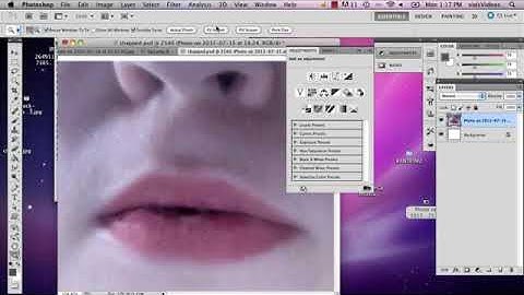 How to edit chapped lips in photoshop