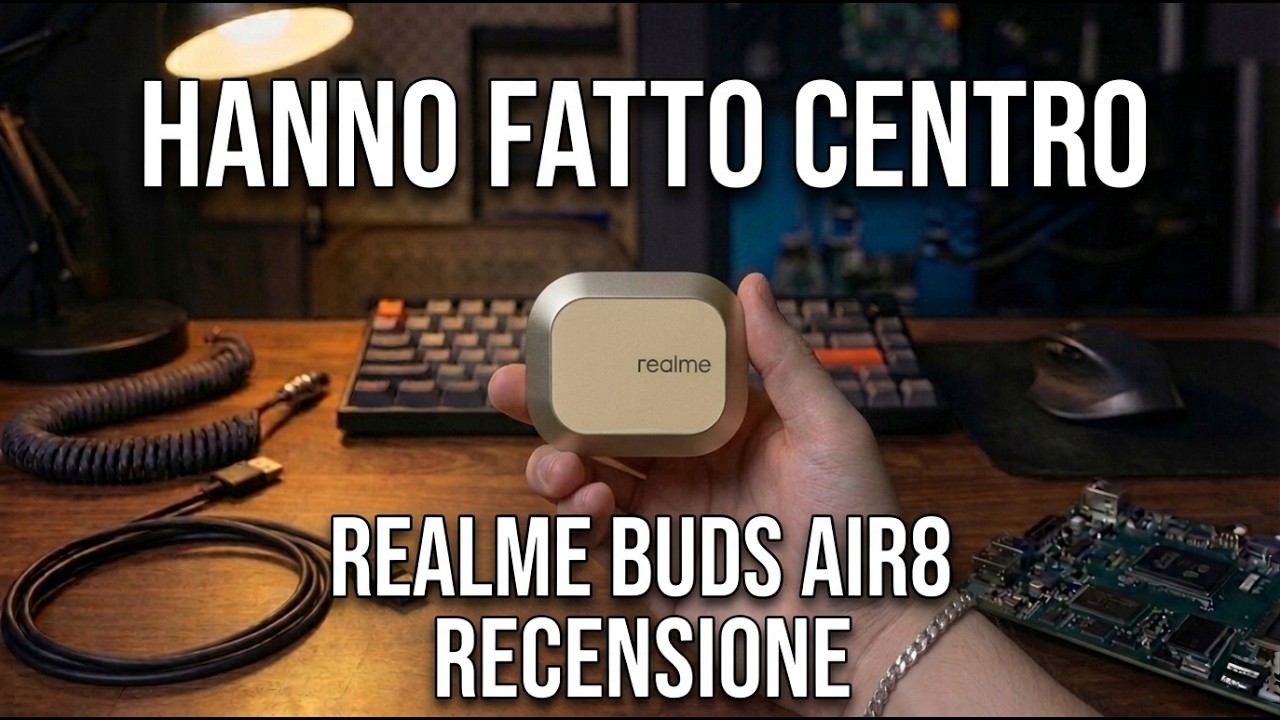 Cuffie Realme Buds Air 8 Wireless, Doppio Driver 11+6mm, Traduzione AI, 58h Batteria, Bluetooth 5.4, IP55, Viola