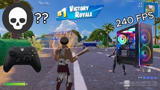 Fortnite battle royal gameplay | intense | 240 FPS | 4K