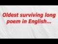 Oldest surviving long poem in English (CodyCross Crossword Answer)