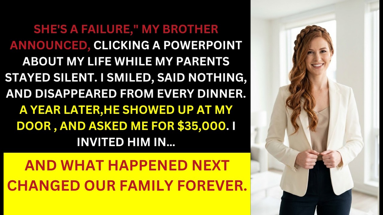 my brother called me a failure in a family meeting– one year later he came back  asking for money