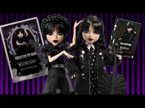Unboxing NEW Monster High X Rave'n Wednesday Doll | Review - YouTube