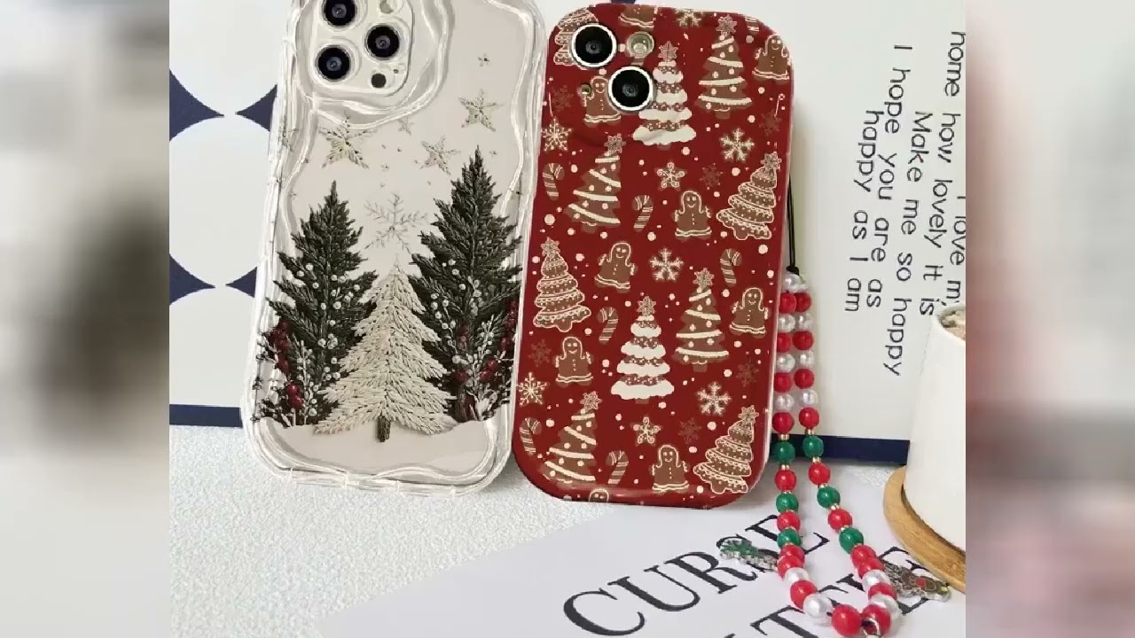 Christmas Lanyard Charm Phone Case For Samsung Galaxy A56 A55 5G A15 A54 A16 A17 A07 A35 A26 A36 S25