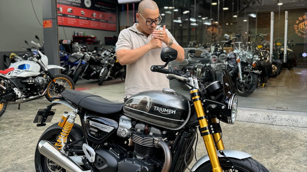 Triumph Speed twin 1200 gọn nhẹ , chiếc xe đáng để trải nghiệm 🔥