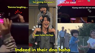 KIYONG EUNJIN MONITORING THEIR KIDS DANCING TIME😭😆and non stop saying cuteeeee and laughing hahah