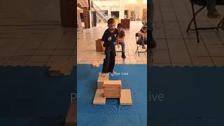 Can he break them all?  Ten Boards | Kids Board Breaking Martial Arts Challenge #karate