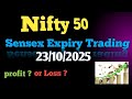 Loss Booking in option Scalping Sensex || 23 Oct Expiry Trading || live chart analysis 📈