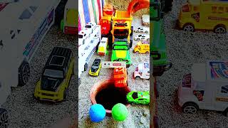 hmt truck pushing blue orange and green cars in pit #jcbtoy #jcbjcb #jcbvideo #viral #shorts