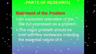 RESEARCH TERMINOLOGIES