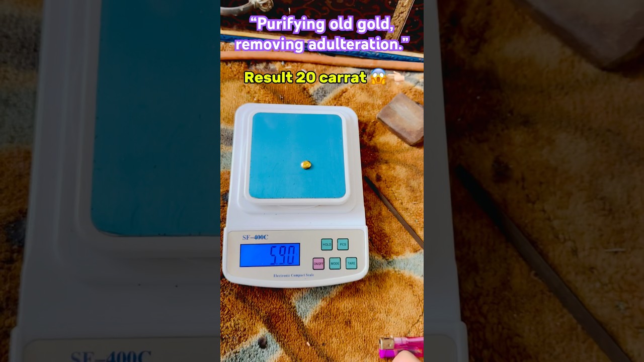 “Purifying old gold, removing adulteration.” 