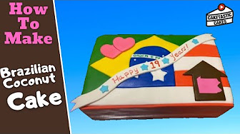 Brazilian Coconut Cake - Latino Cake Tutorial - Cake Decorating Video by Caketastic Cakes