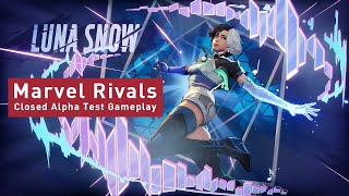 Marvel Rivals Gameplay  Luna Snow [Closed Alpha Test]