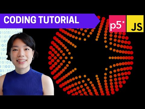 p5.js Coding Tutorial | Star-Shaped Ring Animation