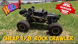 BIG 1/8 Scale Budget 609E Rock Crawler Truck - Full Review