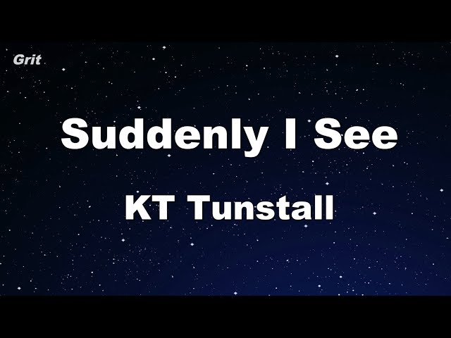 Suddenly I See - KT Tunstall Karaoke 【No Guide Melody】 Instrumental