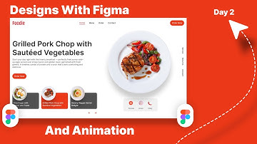 Foodie Home Page UI Design in Figma | Food Website Design with Animation | UI/UX Tutorial