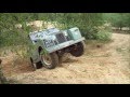 Land Rover Series 2 off-roading at Yarwell Quarry