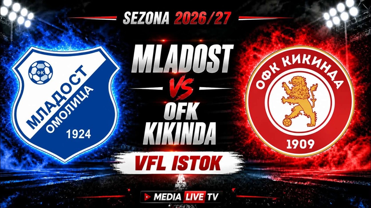 FK Mladost (Omoljica) - OFK Kikinda UŽIVO (26.09.2026)