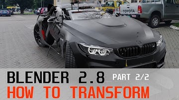 Blender 2.8 Camera Tracking Tutorial - Part2/2 (Compositing And Transformation)