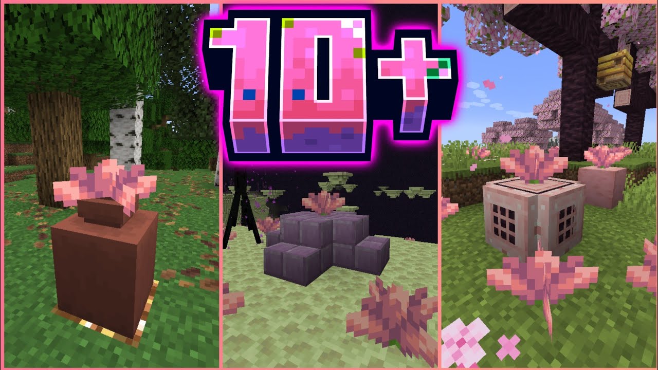 10+ IDEAS For Cactus Flower BUILDS! Facts about Minecraft 1.22 Snapshot  25w06a Cactus Flower!
