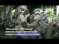 Soldiers participate in Taiwan's largest military drills as China pressure grows | AFP