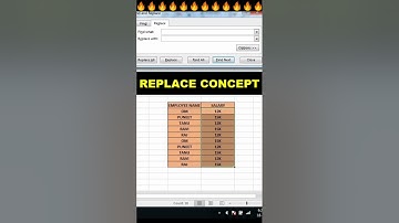 replace 🔥😱 #excel #shorts #trending