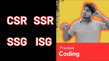 ⚡️ Practical Video - CSR SSR SSG and ISR in Tamil 🌐 | VMG | Velmurugan MG #reactjs #nextjs