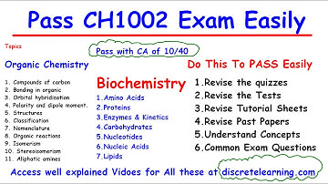How To Pass The ORGANIC & BIO CHEMISTRY Exam Even With CA 10/40