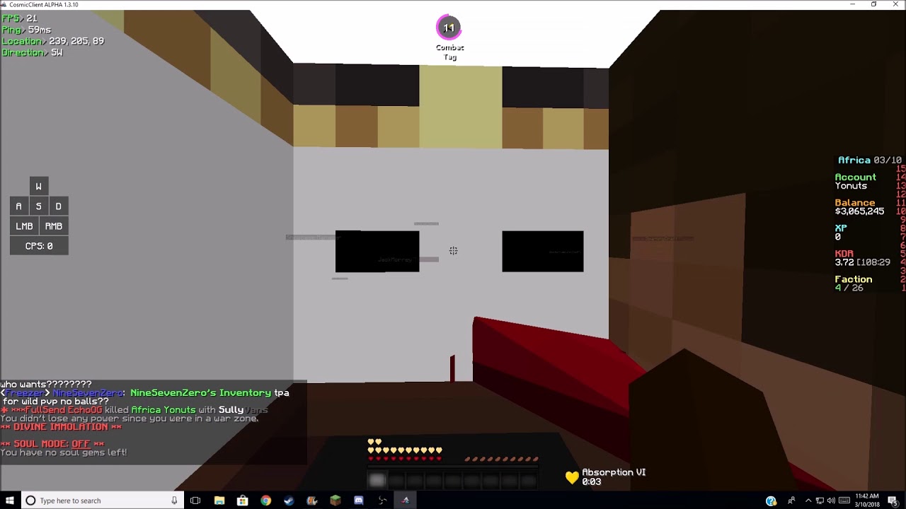 Cosmic PvP | Getting 1 Shot In 12 Lore Phantom