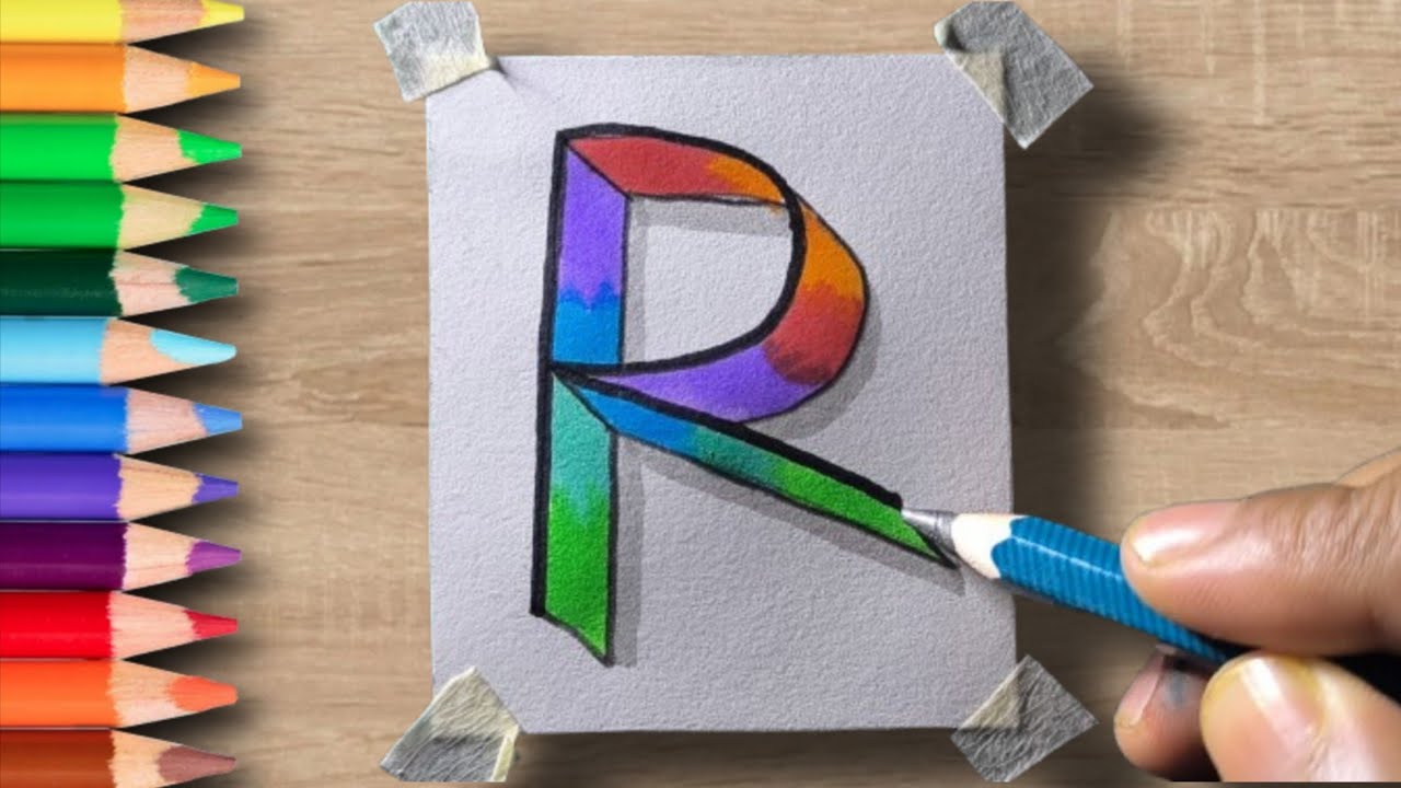 Master the Art of 3D Lettering: Learn How to Draw Stunning 3D Letter R ...
