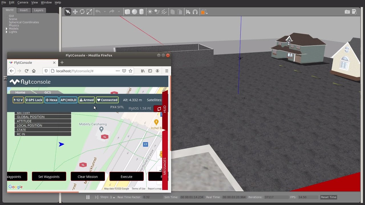 FlytSIM - Python Autonomous Drone simulation of the square trajectory ...