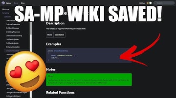 The SA-MP Wiki Has Been SAVED! (New Website)