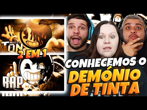 2 EM 1 DEMÓNIO DA TINTA | PAPYRUS DA BATATA | RAP DO BENDY | FAMILY REACTS