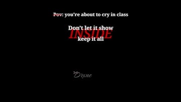 pov: your about to cry in class#viral#trend#relatable