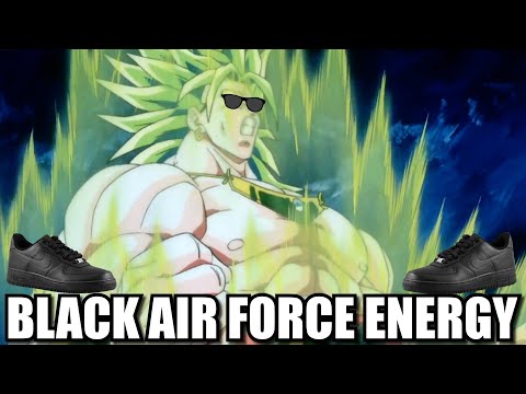 BROLY RADIATES BLACK AIR FORCE ENERGY