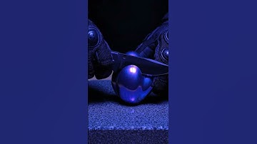 Cutting a metallic wave crystal with surreal precision #ai #asmr #abstract