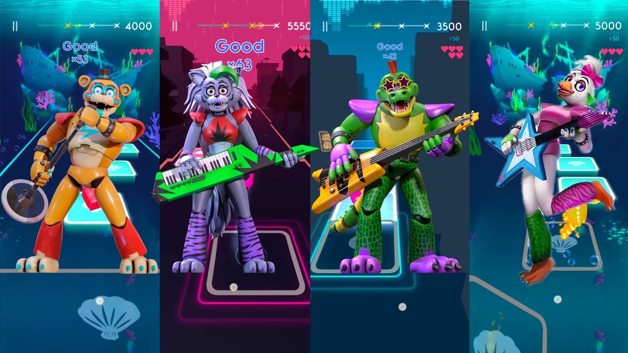 Animatronics - Glamrock Freddy×Glamrock Chica×Montgomery Gator×Glamrock ...