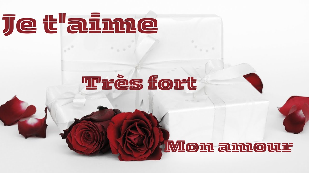 Je t'aime très fort mon amour ️ |message d'amour très touchant pour ton