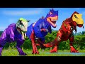 Captain America vs. Ironman & Batman vs Joker | Superheroes Dinosaurs Fight