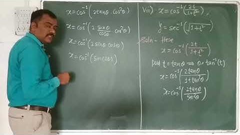 Differentiation: Exercise 1.4 :Part - 2: Derivatives Of Parametric Functions