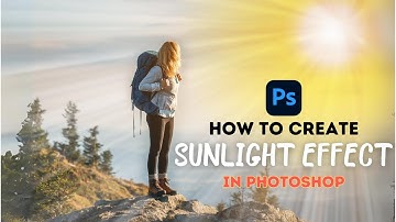 How To Create Sunlight Effect in photoshop | How to create sun rays in photoshop