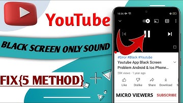 Youtube Only Audio No Video | Youtube Black Screen Problem | Youtube Video Black Screen with Sound