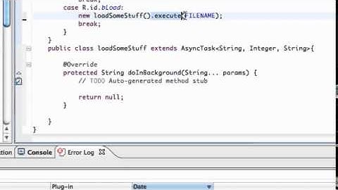 Android Application Development Tutorial   101   Async Task class to load stuff